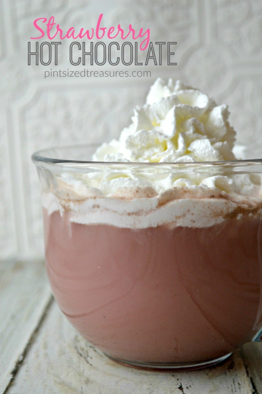 hot chocolate with strawberry recipe mix