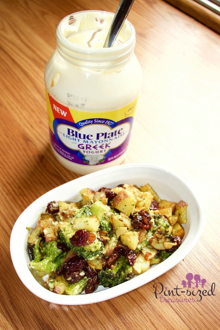roasted broccoli potato salad