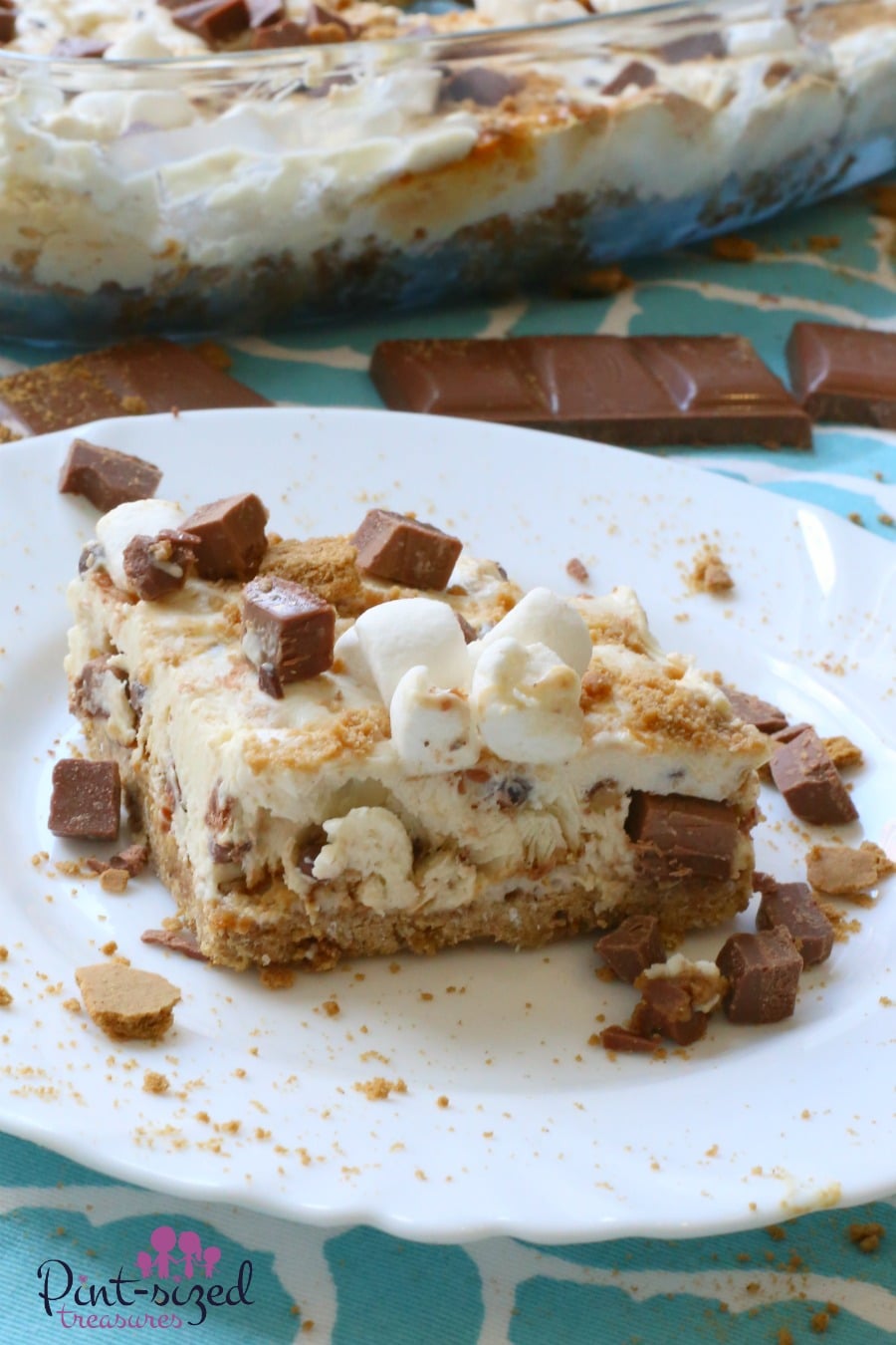 Calling all s'mores fans! Dig into these frozen yogurt s'mores bars for a super-fun twist on traditional s'mores that will be a crowd-pleaser!