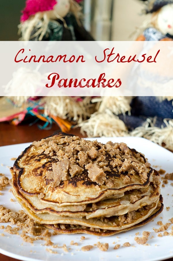 pancakes with streusel topping