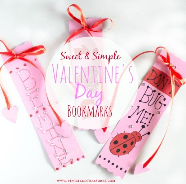 Valentine's Day bookmark craft