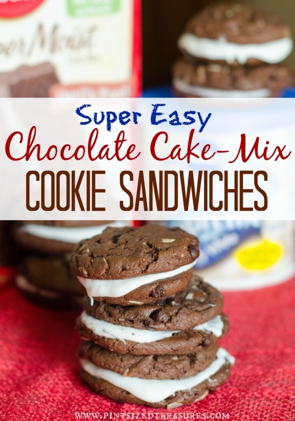 easy chocolate cake-mix cookies