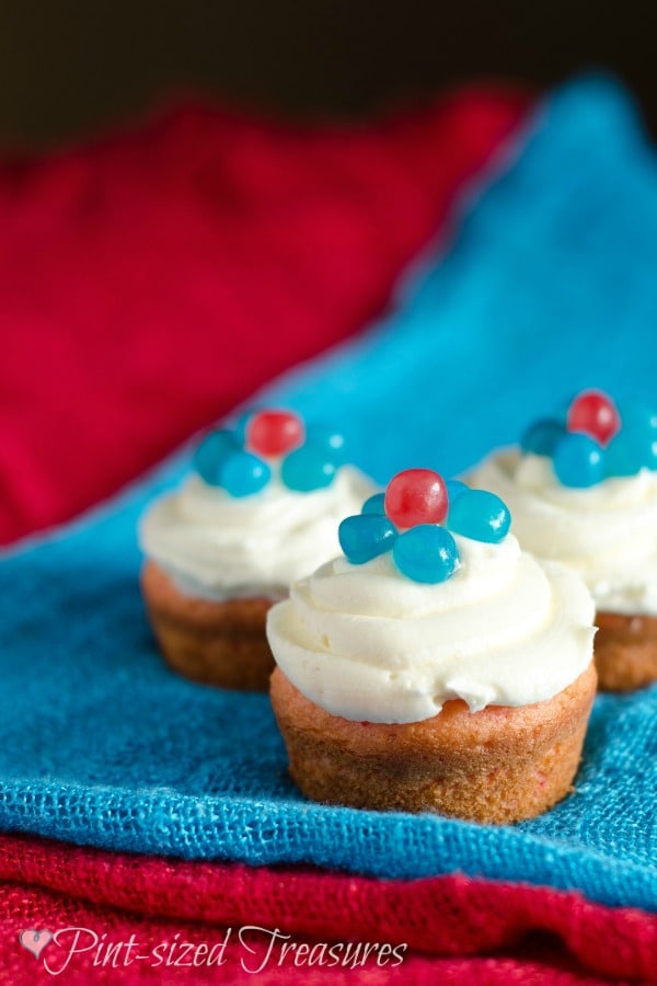 spring cupcakes with jelly beans