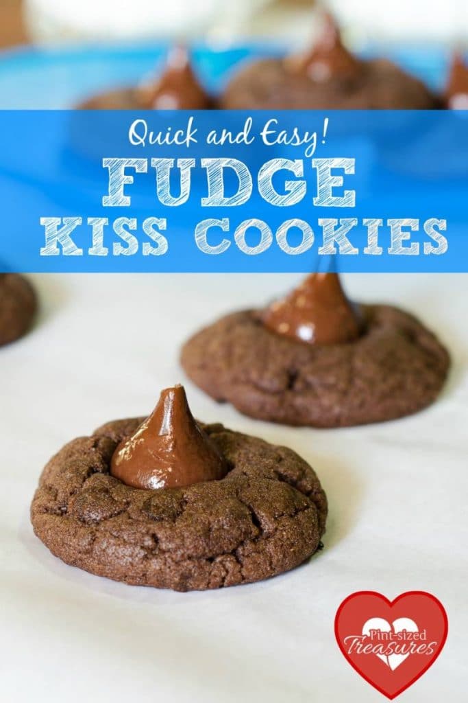 easy fudge kiss cookies