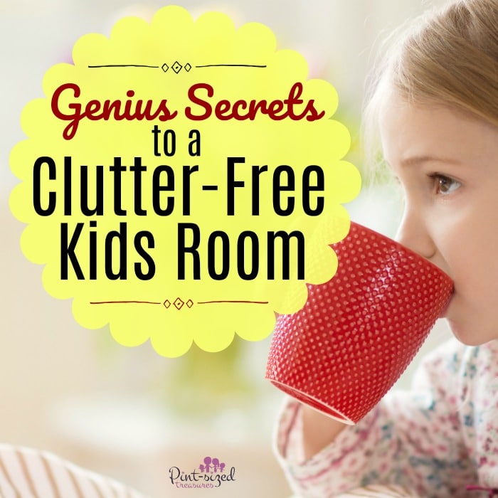 Clutter free kids room tips
