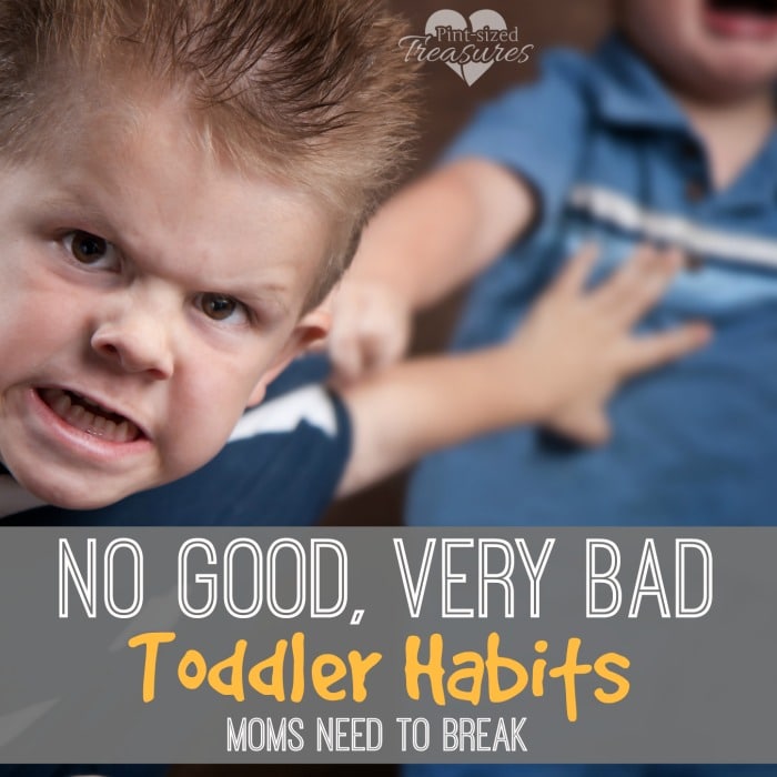 no good very bad habits in toddlers