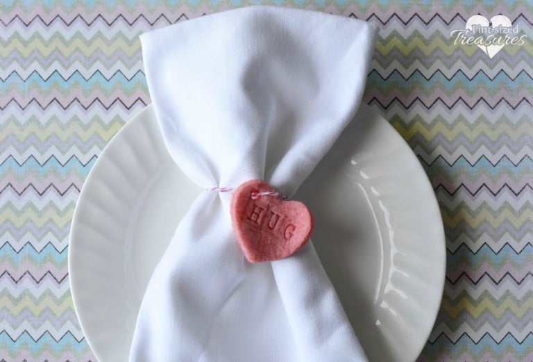 Valentine s Day Salt Dough Conversation Hearts Pint sized Treasures