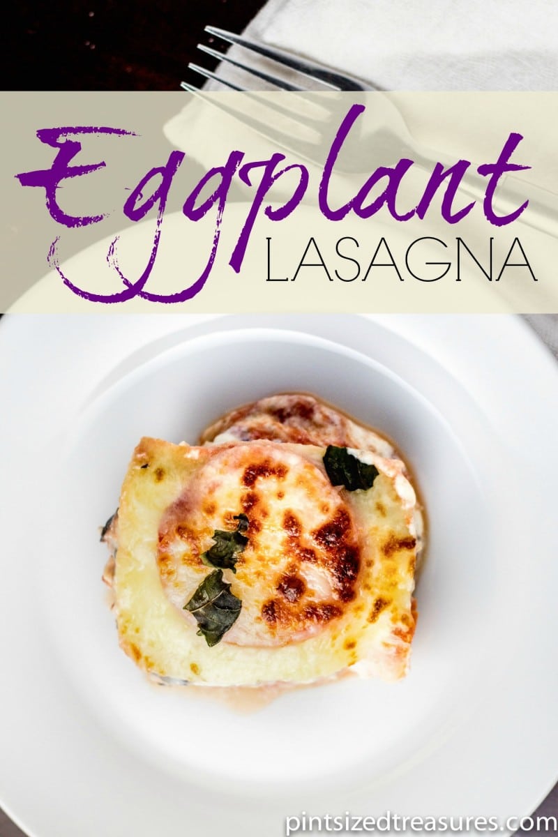 eggplant lasagna recipe on serving plate