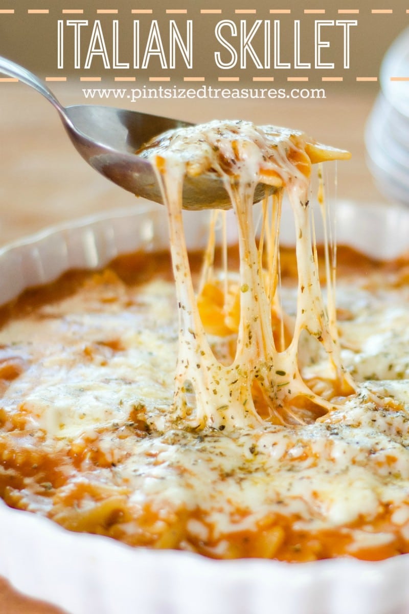 easy Italian cheesy skillet recipe