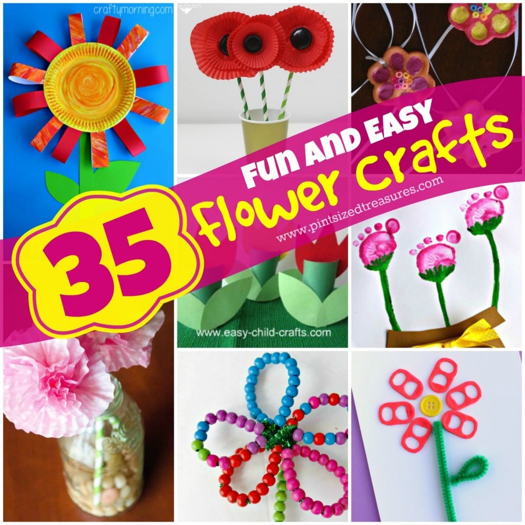 fun and easy flower crafts