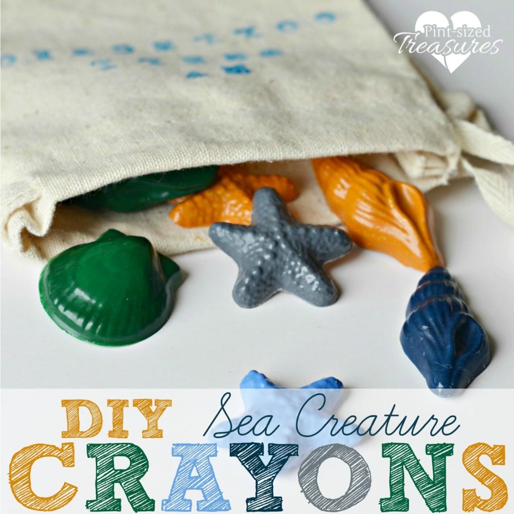 make your own sea creature crayons