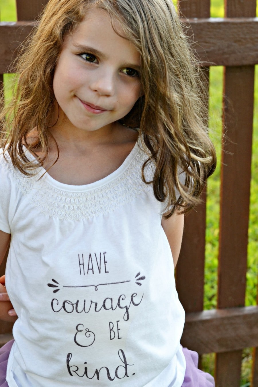 have courage and be kind diy tee