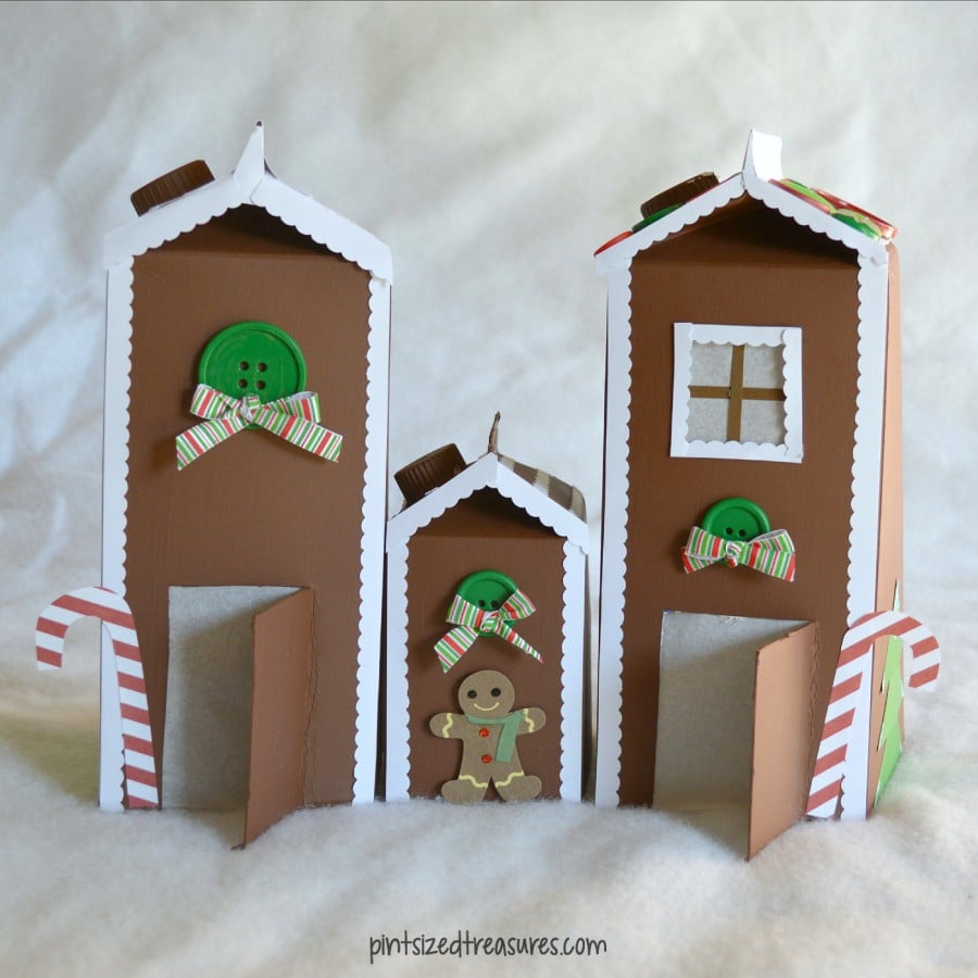 paper gingerbread house