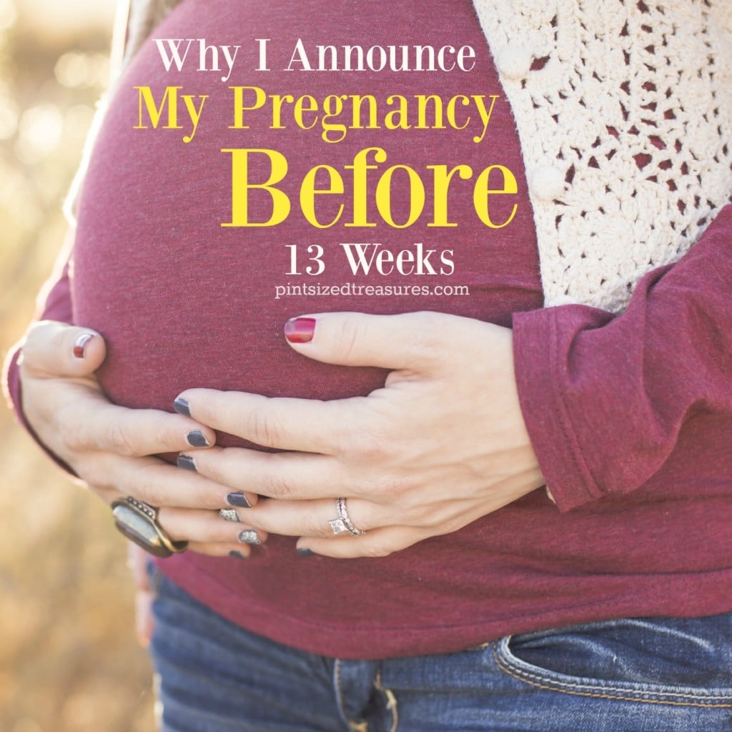 why I announce my pregnancy early