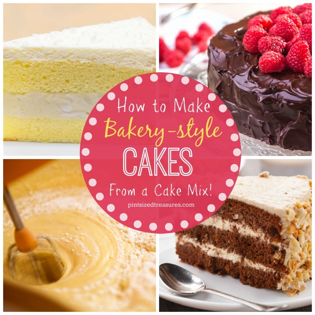 how to make bakery style cakes form a box