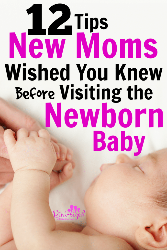 visiting newborn baby