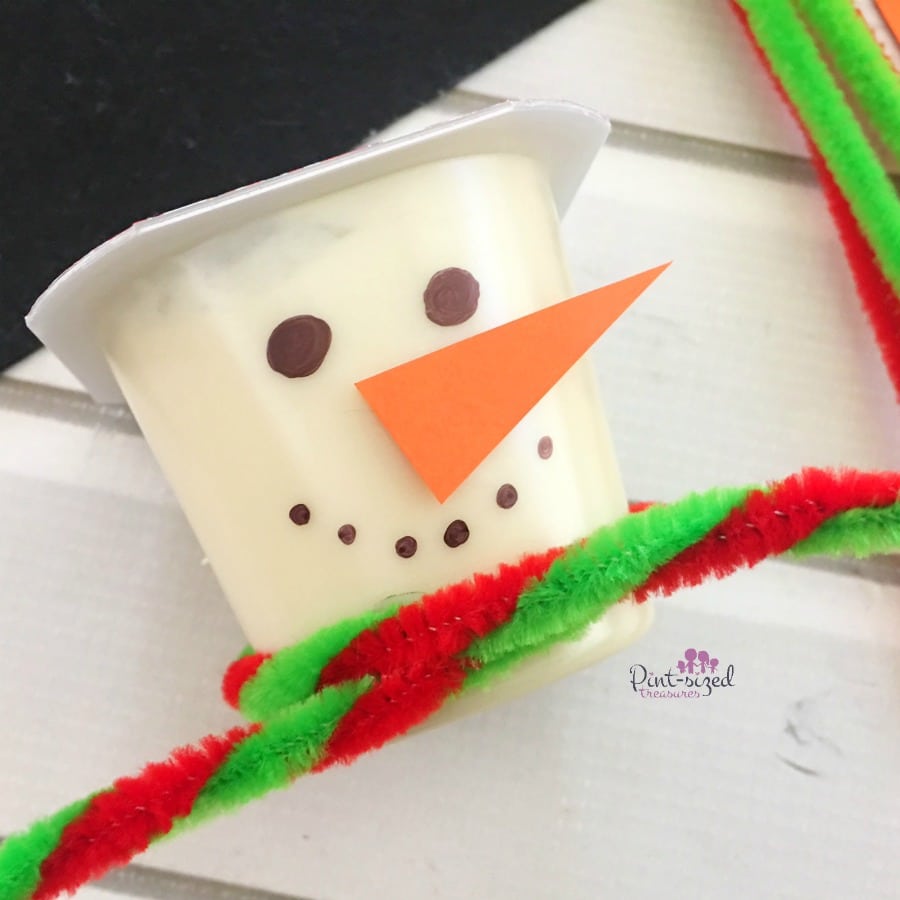 simple snowman pudding cups craft and recipe