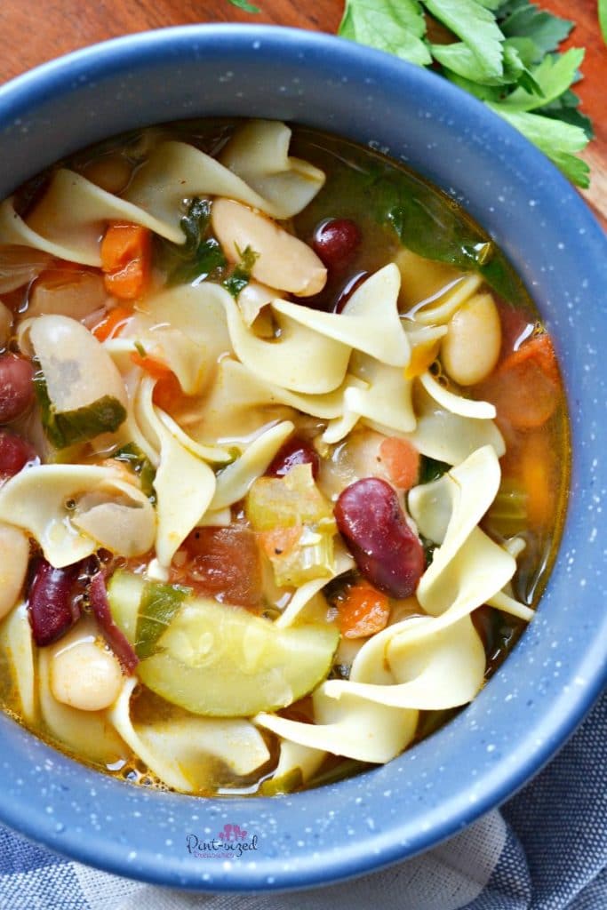 hearty vegetable minestrone soup recipe that comforts the soul!
