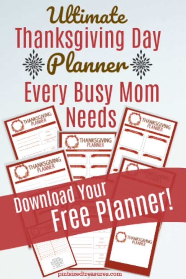 The Thanksgiving Day planner everyone needs to stay sane and organized for Thanksgiving Day!