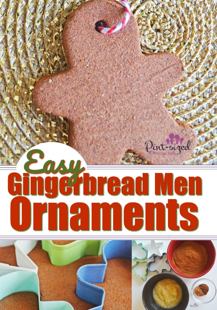 Salt Dough Gingerbread Ornaments are a fun, classic Christmas ornament to make with the kids! These smell amazing and use super simple ingredients! #Christmasornaments #gingerbreadmen #GINGERBREAD #gingerbreadcrafts #gingerbreadmendecorations #Christmascrafts #Christmas #easyChristmascrafts #Christmasdecorations #diyChristmas #DIYChristmasornaments