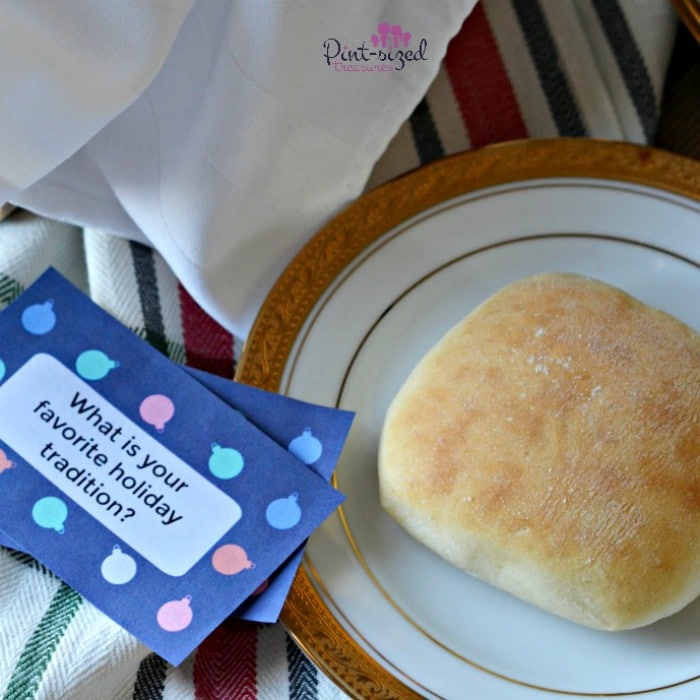holiday dinner conversation starters and our favorite dinner rolls