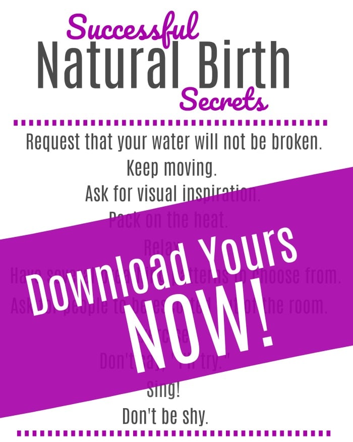 successful natural birth secrets no one tells you