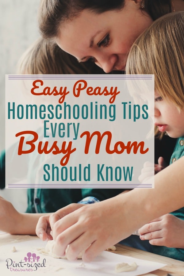 Every busy mom needs to read these easy peasy homeschooling tips to have a less stressful homeschooling year!
