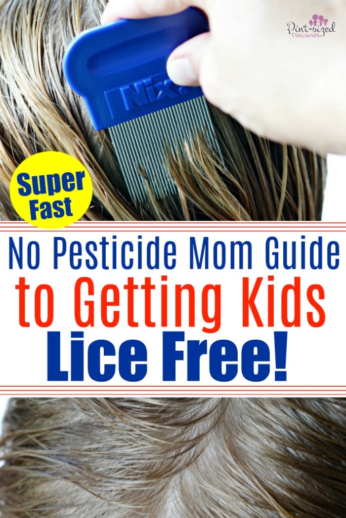 Lice....the word all moms dread! Check out a super fast, no pesticide guide that really works! #lice #parentingtips #backtoschool 3parenthelp #parenthack #momhack #hairhelp