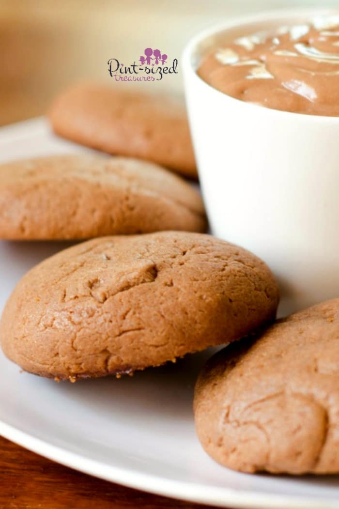 Gorgeous Nutella cookies are super soft and pair perfectly with our homemade nutella cookie dip!