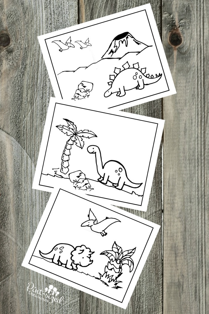 Dinosaur printable coloring pages