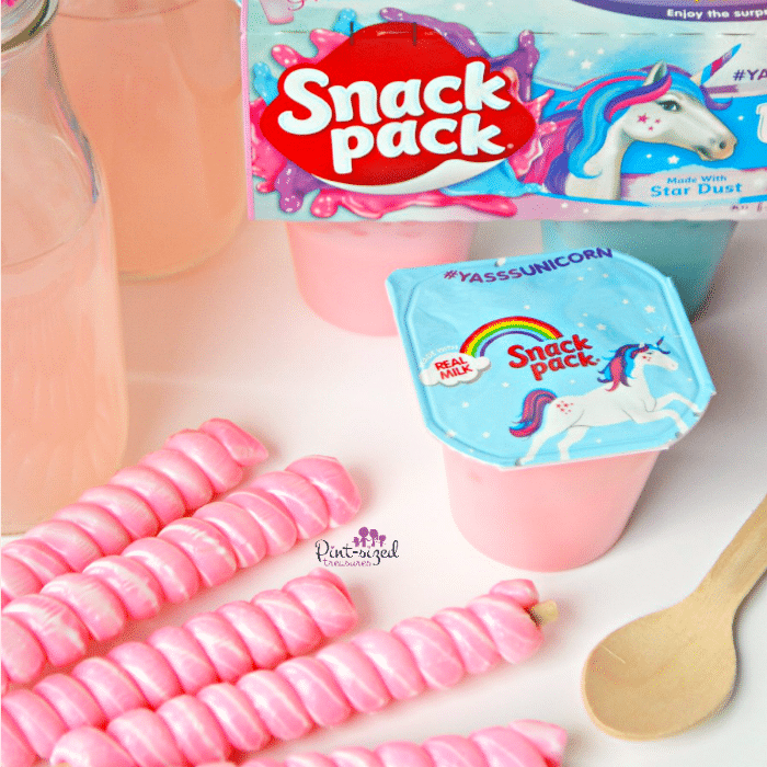 Snacks for a unicorn themed party