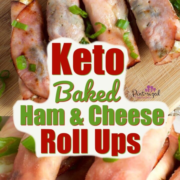 Easy Keto Baked ham and cream cheese roll ups