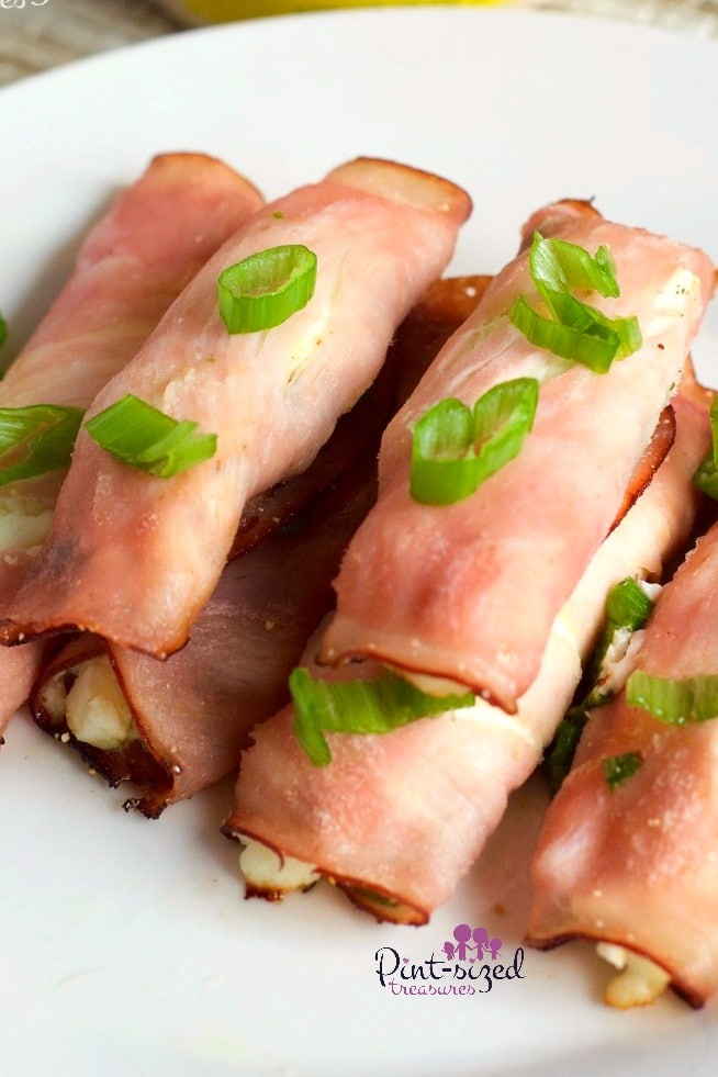 Keto Baked ham and cream cheese roll-ups are so good!