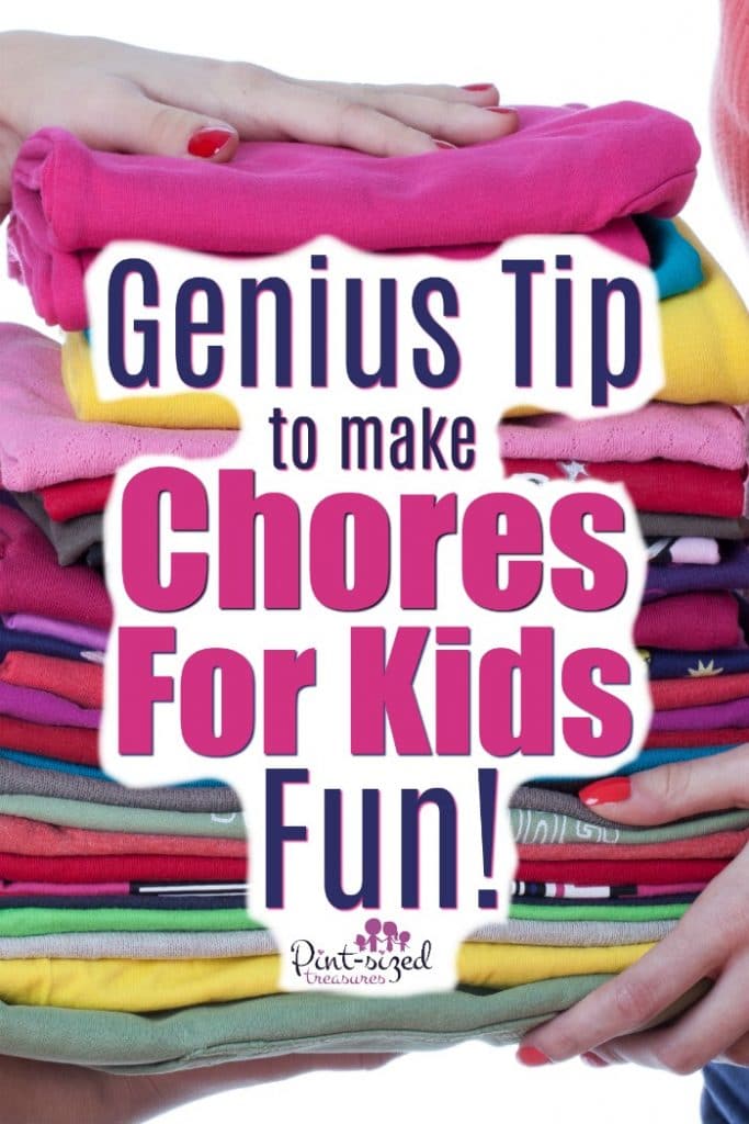 Love this genius tip to make chores for kids FUN!