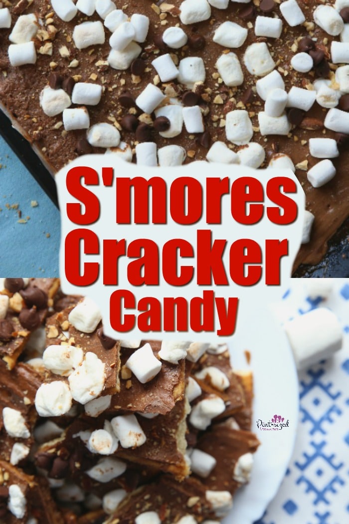S'mores cracker candy recipe is super simple, quick and packs in all your favorite flavors of marshmallows, chocolate and graham crackers into one candy recipe!