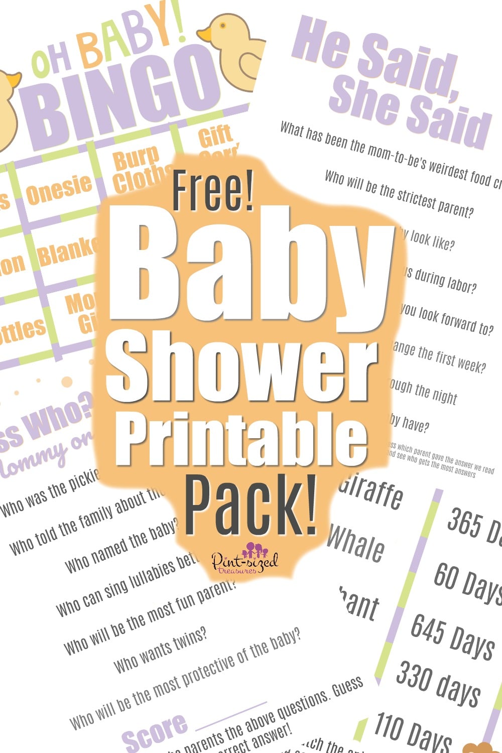 33 Easy Baby Shower Games · Pint-sized Treasures