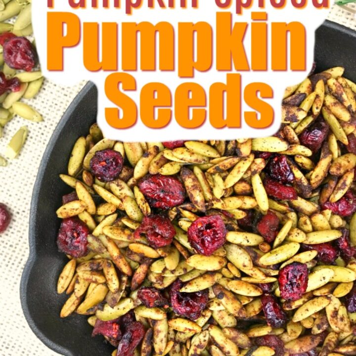 Easy Roasted Pumpkin Spice Pumpkin Seeds