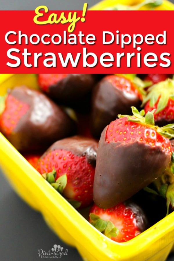 Easy chocolate dipped strawberries recipe