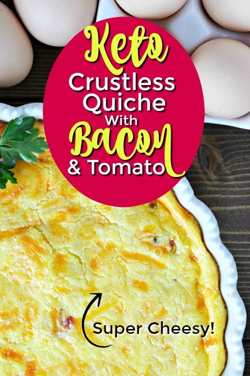 crustless quiche on table