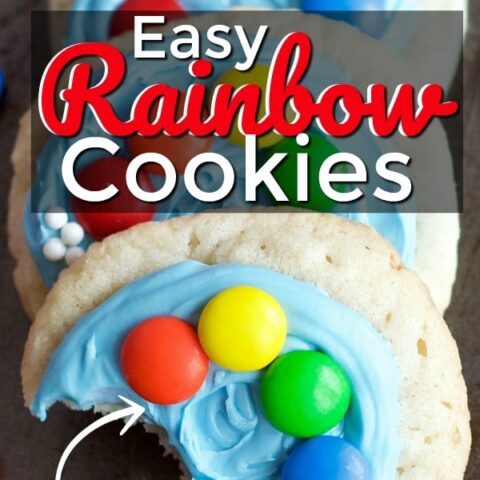 Easy Rainbow Sugar Cookies