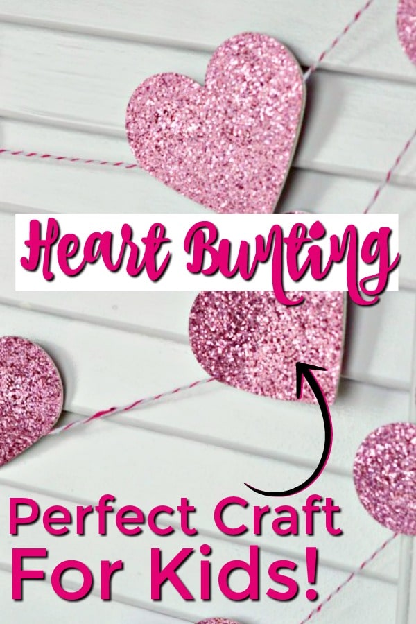 heart bunting craft for kids