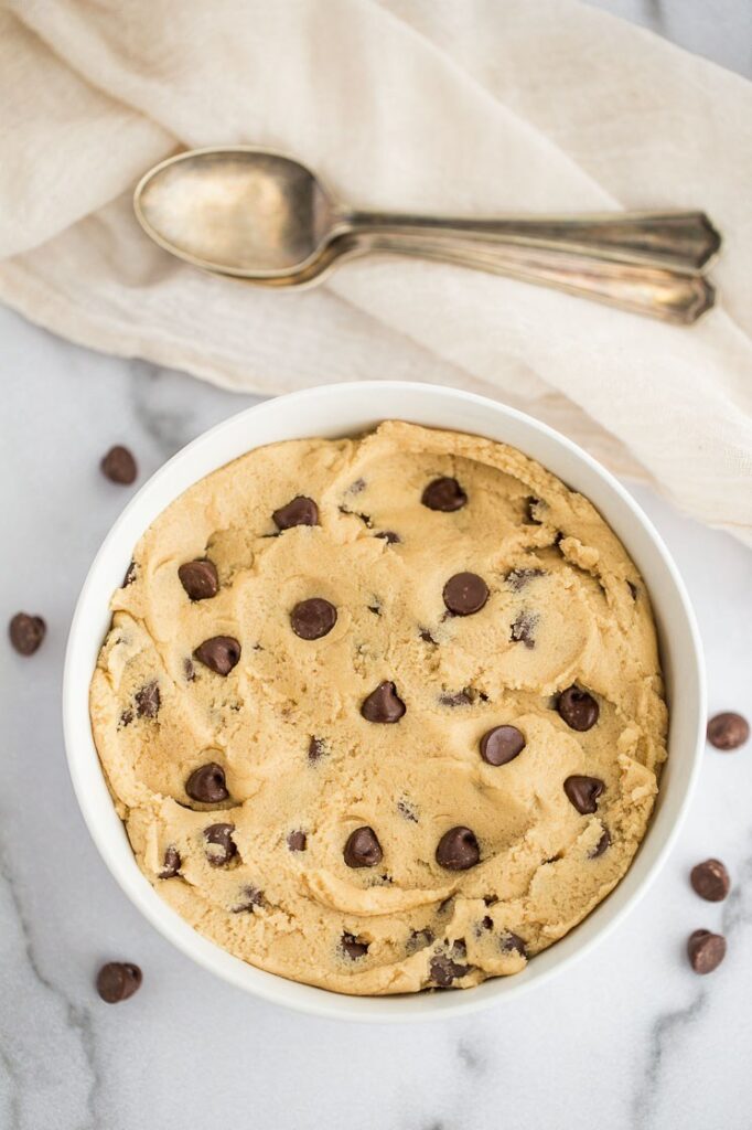 easy chocolate chip cookie dough recipe that's edible