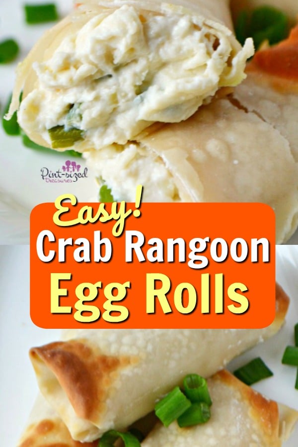 easy crab rangoon egg roll recipe