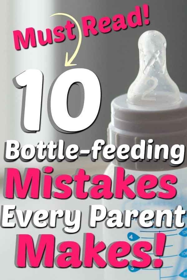 Flaschenfütterung Fehler, die Eltern oft machen
