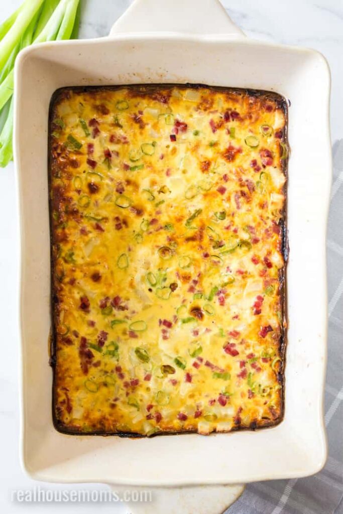 casserole made with leftover ham
