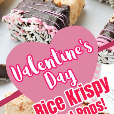 Valentine's Day Rice Krispie treats