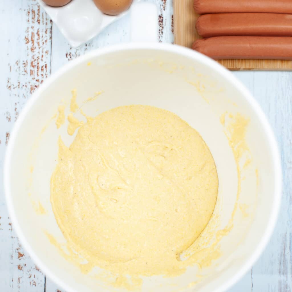 wet mixture for corn dogs