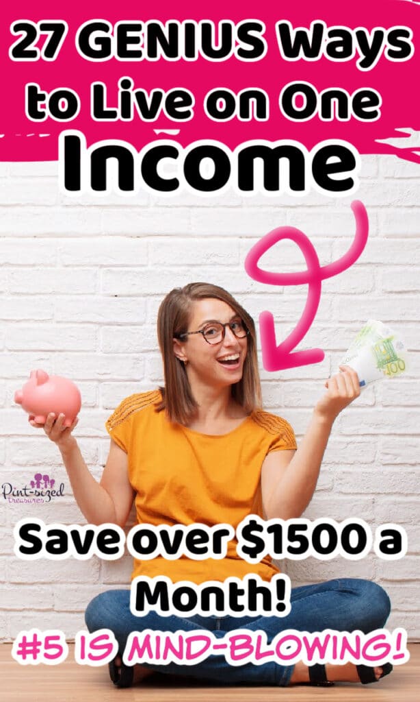 woman smiling about living on one income