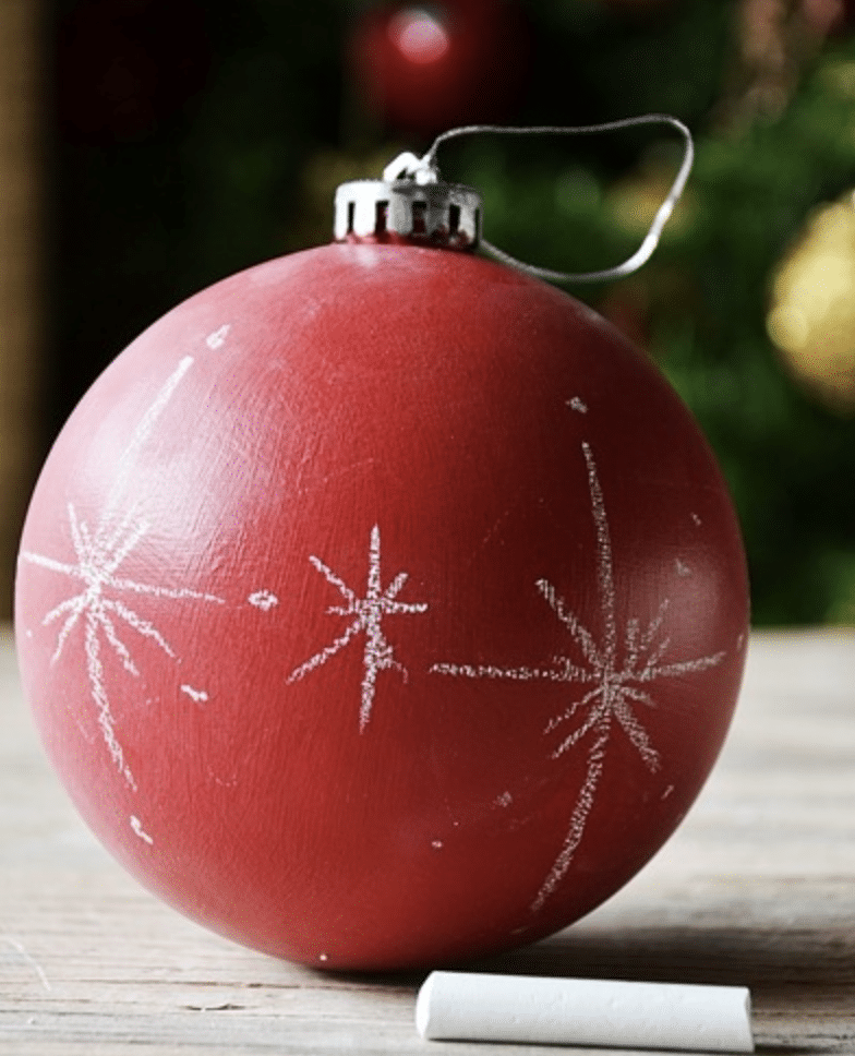 Christmas DIY red ornaments