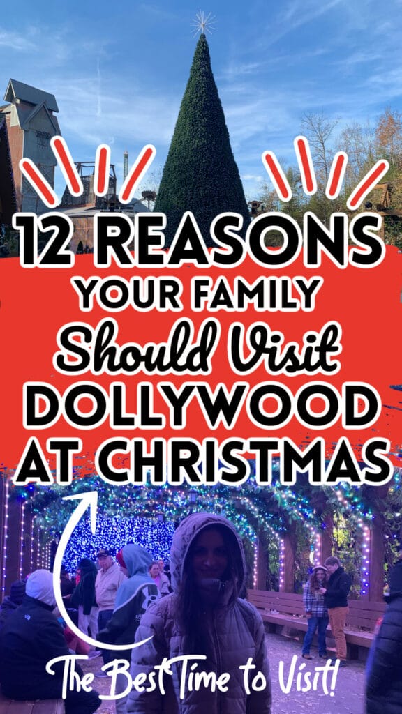 visiting Dollywood at Christmas